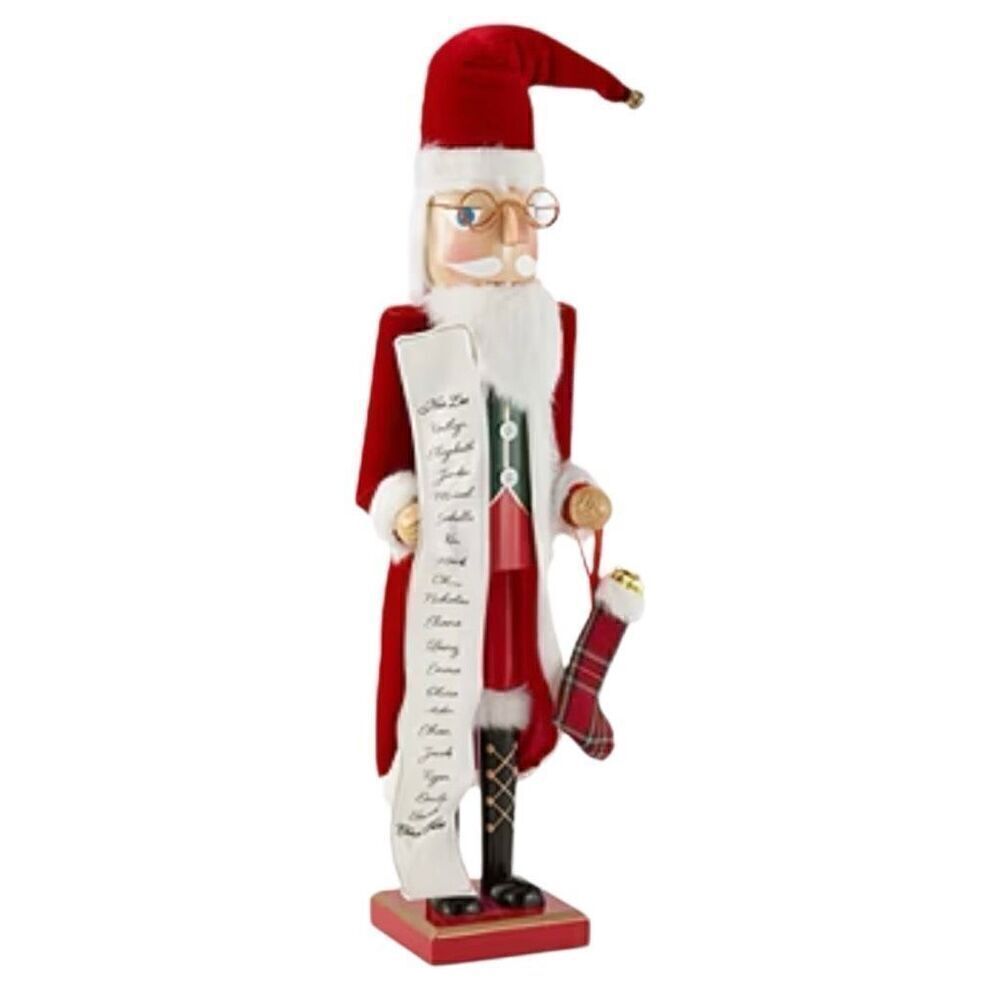 Santa Clause Nutcracker 24” North Pole Women Kids Christmas Home Decor New